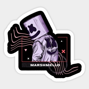 Marshmello Modern Party Sticker